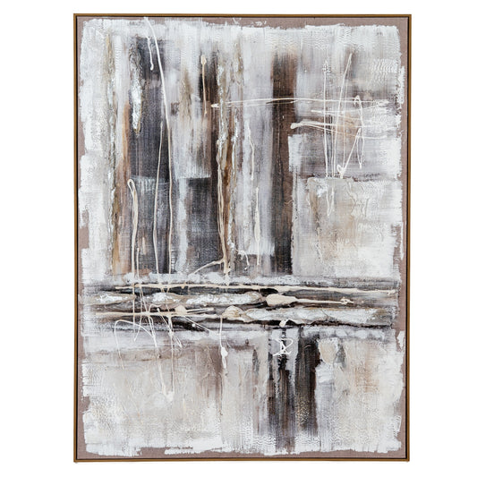 Outlook Hand Painted Canvas In Frame - Handpainted Art from the Quanta Home collection.