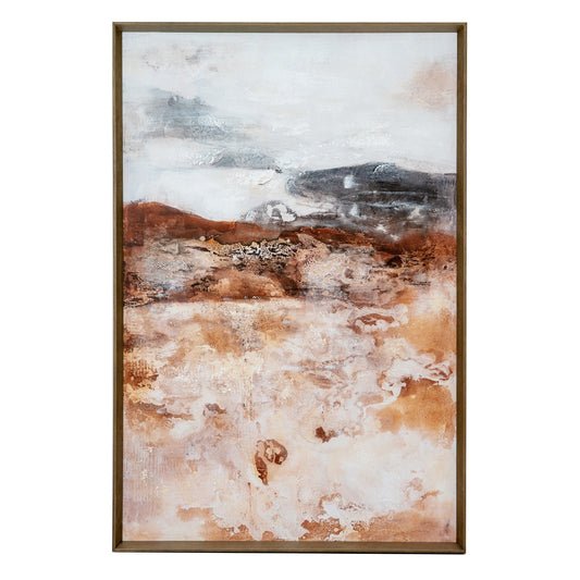Vista Hand Painted Canvas In Frame - Handpainted Art from the Quanta Home collection.