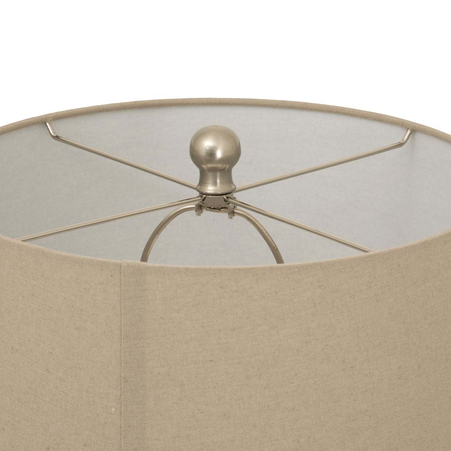 Twill Weave Ceramic Table Lamp With Linen Shade - Ceramic Lamps from the Quanta Home collection.
