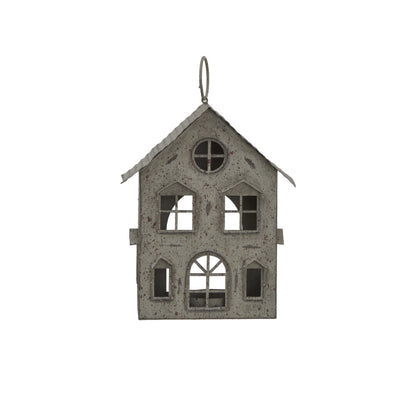 Rustic Metal Hanging House Tealight With Glass Votive - Christmas Candles & Candle Accessories from the Quanta Home collection.