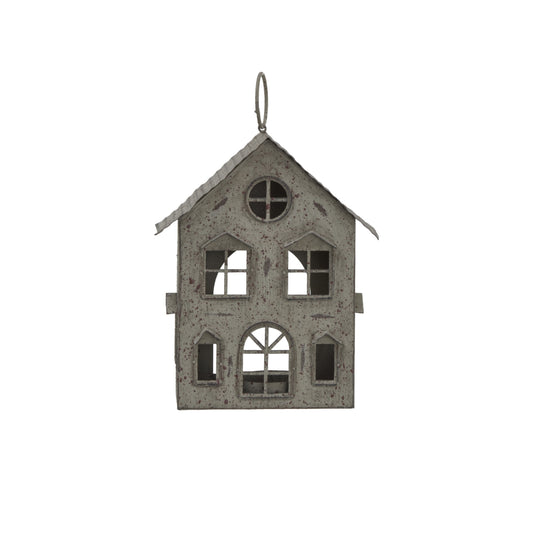Rustic Metal Hanging House Tealight With Glass Votive - Christmas Candles & Candle Accessories from the Quanta Home collection.