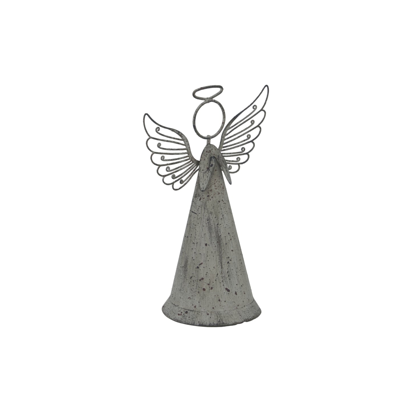 Rustic Metal Standing Angel - Christmas Room Decorations from the Quanta Home collection.
