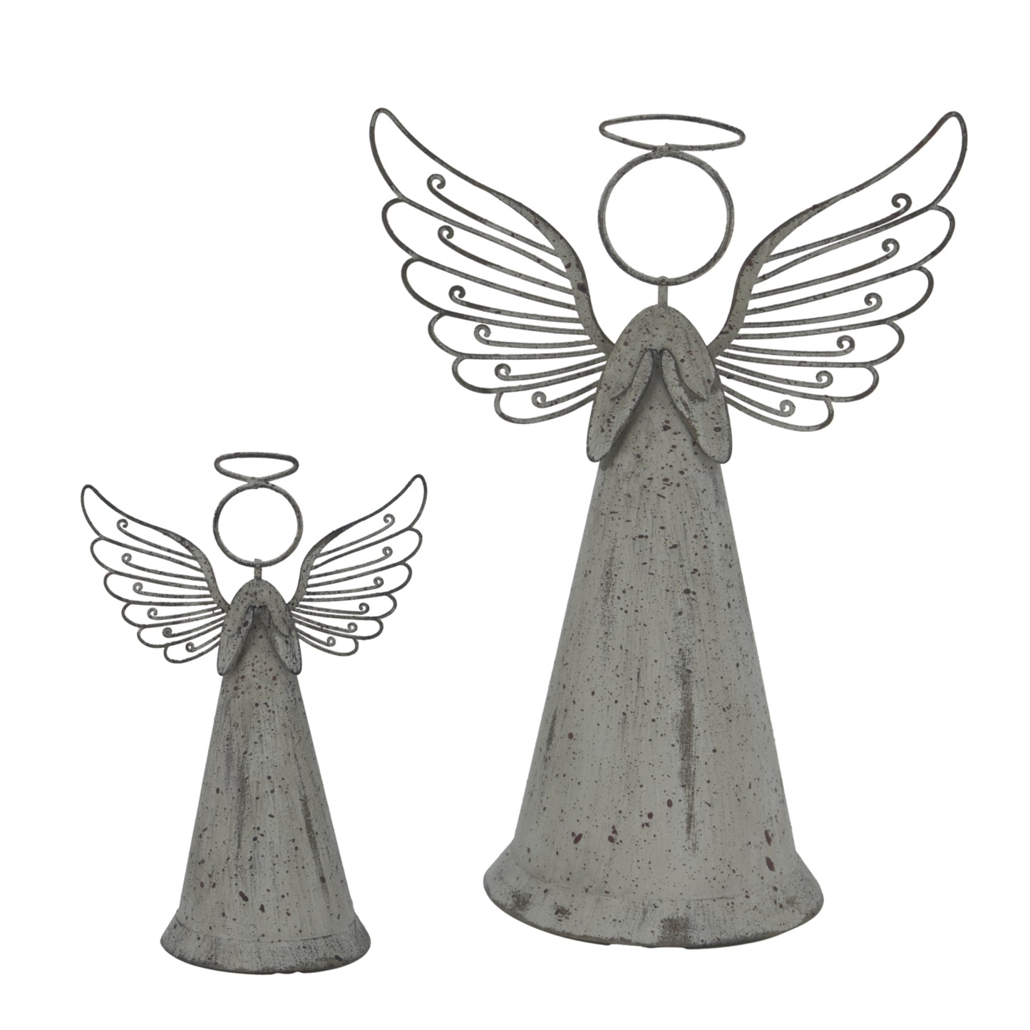 Rustic Metal Standing Angel - Christmas Room Decorations from the Quanta Home collection.