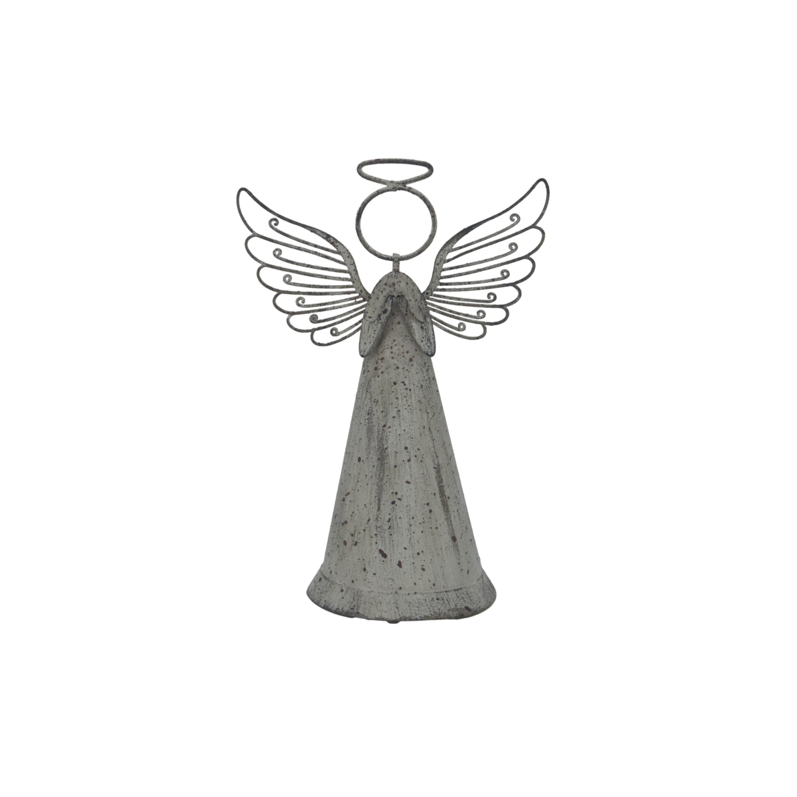 Rustic Metal Standing Angel - Christmas Room Decorations from the Quanta Home collection.