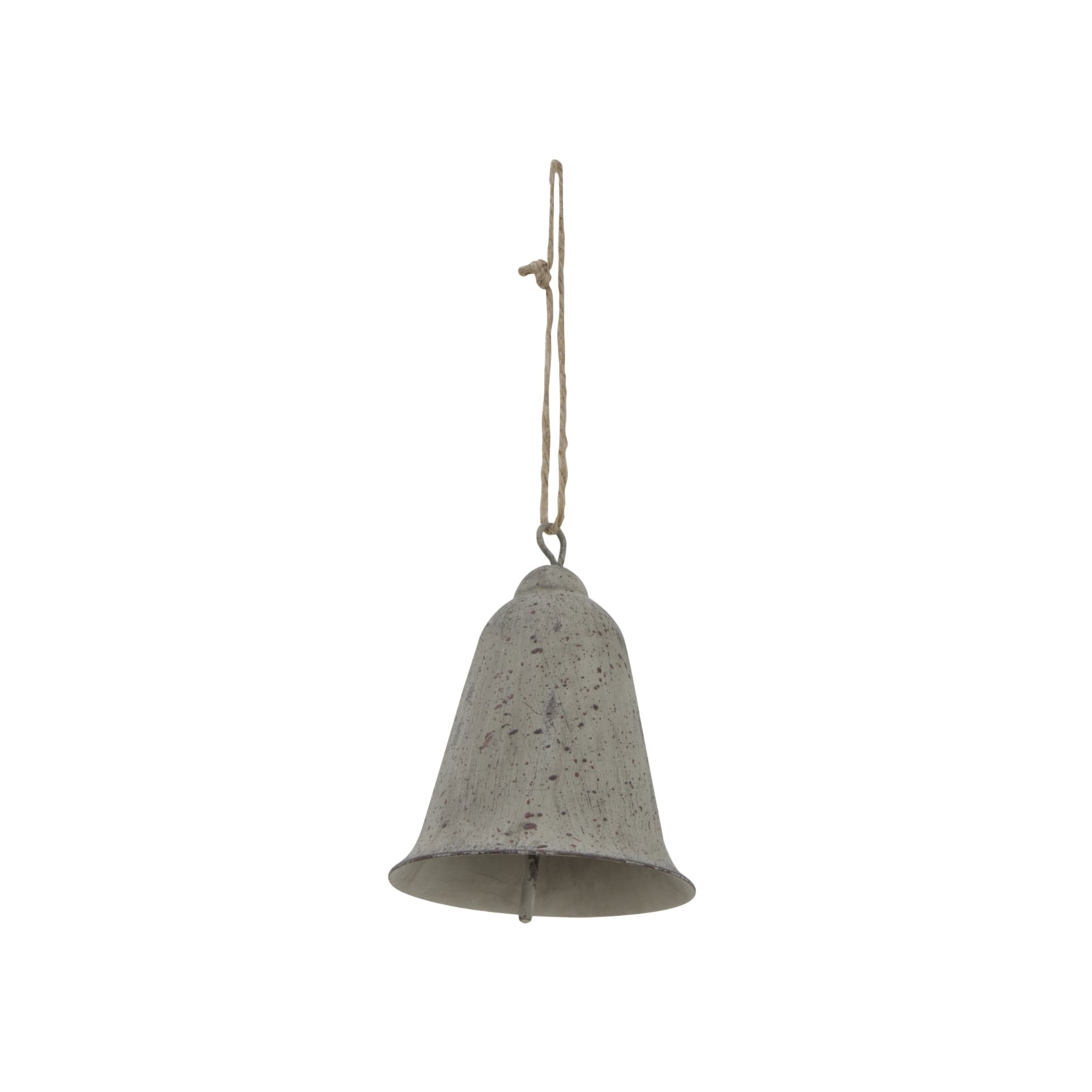Large Rustic Metal Hanging Bell - Christmas Baubles from the Quanta Home collection.