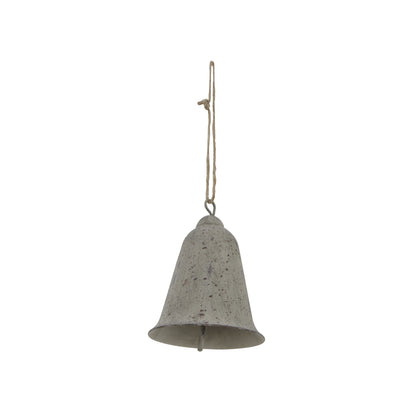 Large Rustic Metal Hanging Bell - Christmas Baubles from the Quanta Home collection.