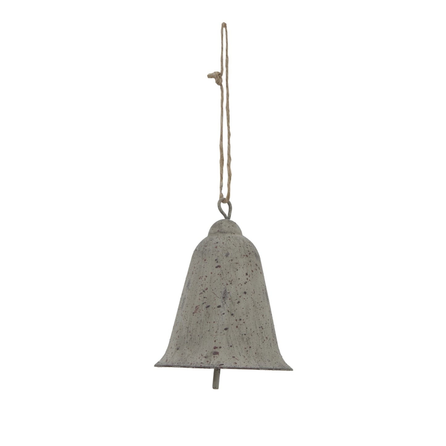 Large Rustic Metal Hanging Bell - Christmas Baubles from the Quanta Home collection.