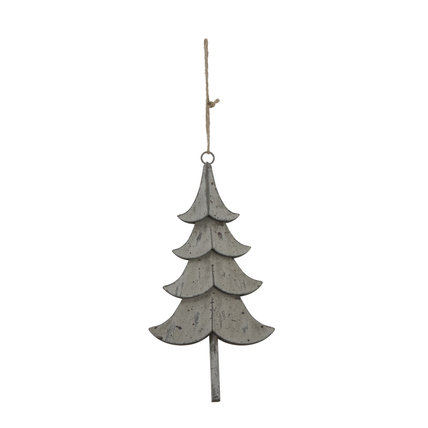 Large Rustic Metal Hanging Tree - Christmas Baubles from the Quanta Home collection.