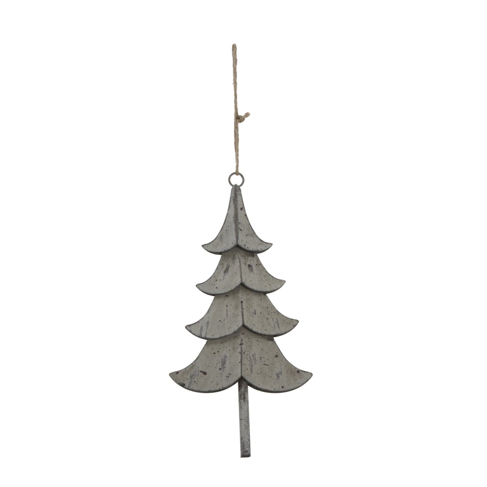 Large Rustic Metal Hanging Tree - Christmas Baubles from the Quanta Home collection.