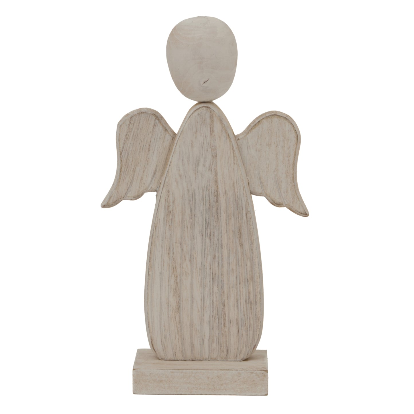 Large Whitewashed Rustic Angel - Christmas Room Decorations from the Quanta Home collection.