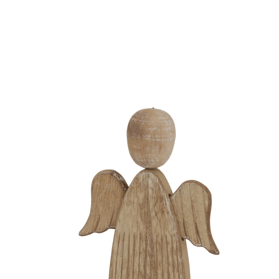 Large Natural Rustic Angel - Christmas Room Decorations from the Quanta Home collection.