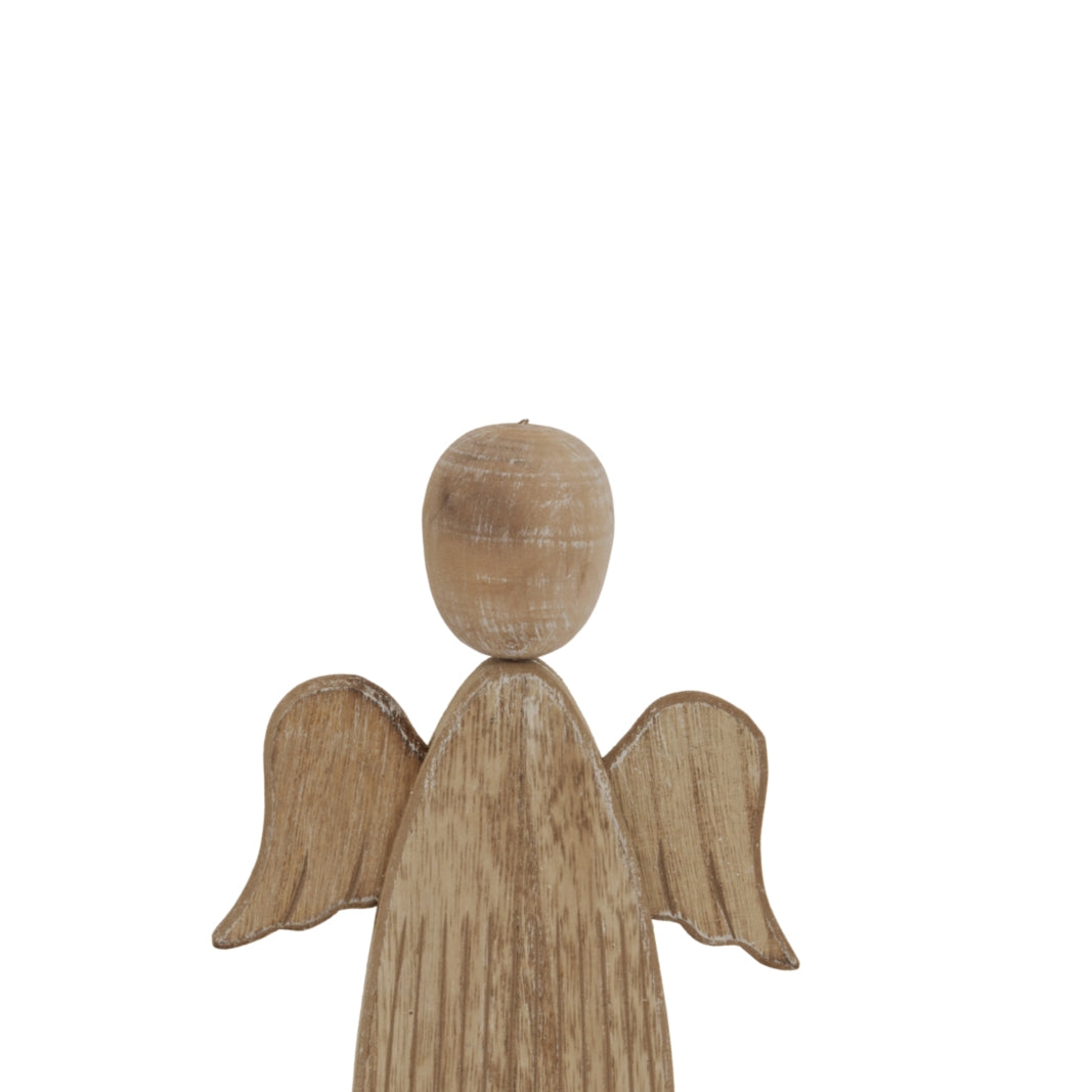 Large Natural Rustic Angel - Christmas Room Decorations from the Quanta Home collection.