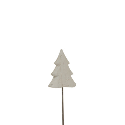 Whitewashed Rustic Tree On Stand - Christmas Room Decorations from the Quanta Home collection.
