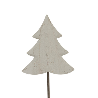 Whitewashed Rustic Tree On Stand - Christmas Room Decorations from the Quanta Home collection.