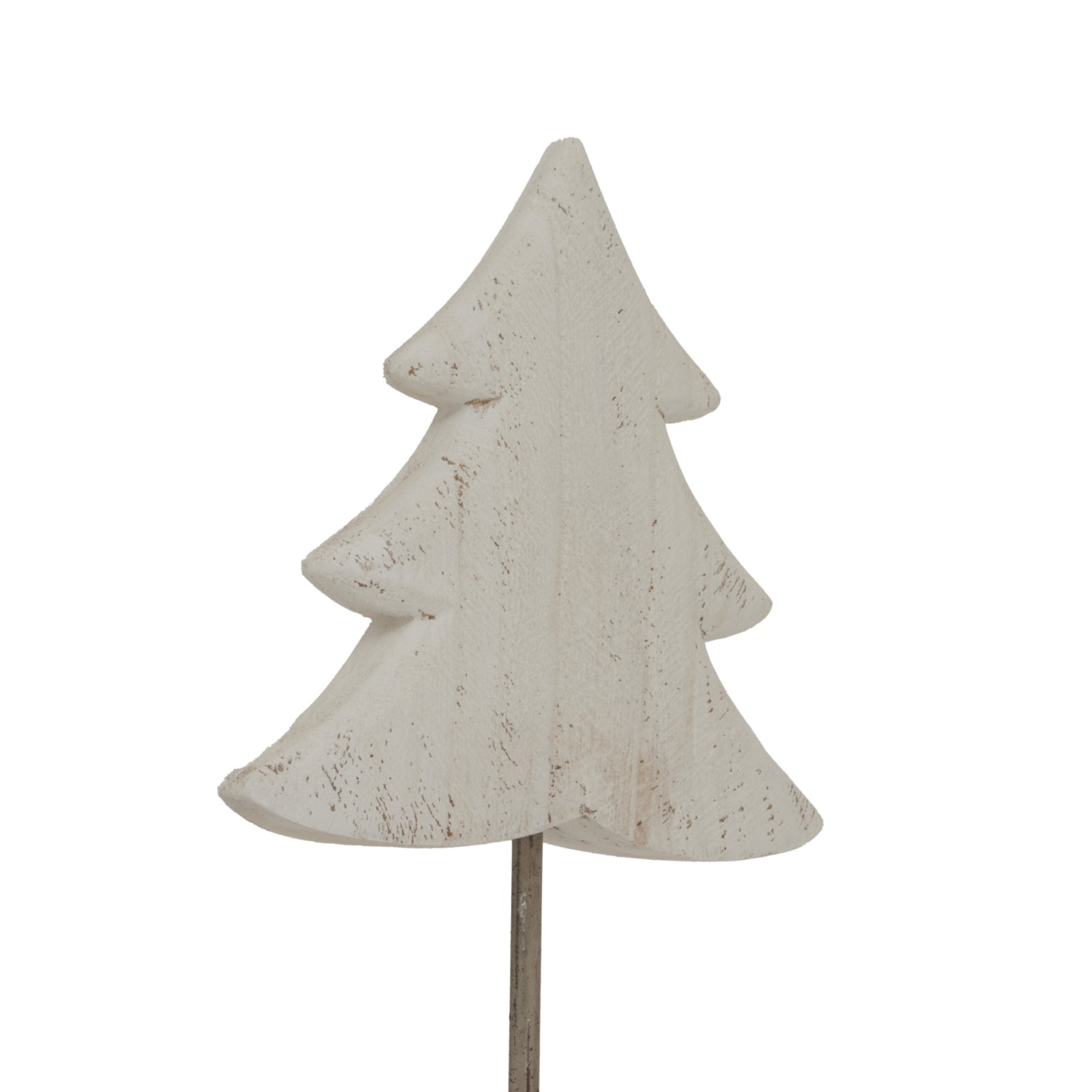 Large Whitewashed Rustic Tree On Stand - Christmas Room Decorations from the Quanta Home collection.