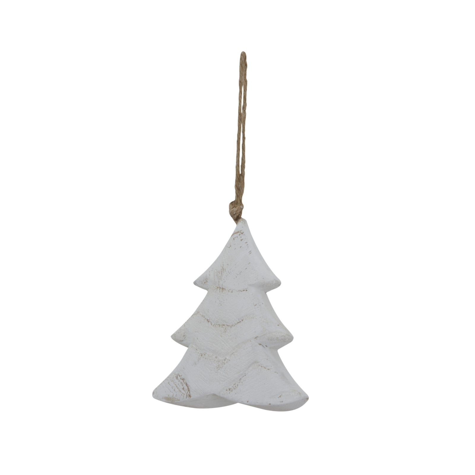 Whitewashed Rustic Hanging Tree - Christmas Baubles from the Quanta Home collection.