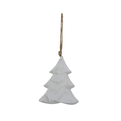 Whitewashed Rustic Hanging Tree - Christmas Baubles from the Quanta Home collection.