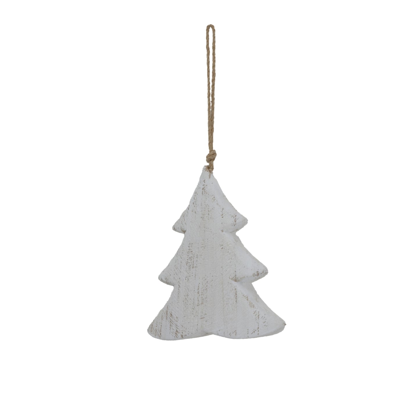 Large Whitewashed Rustic Hanging Tree - Christmas Baubles from the Quanta Home collection.