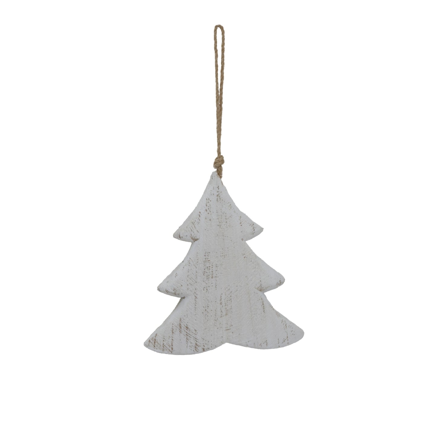 Large Whitewashed Rustic Hanging Tree - Christmas Baubles from the Quanta Home collection.