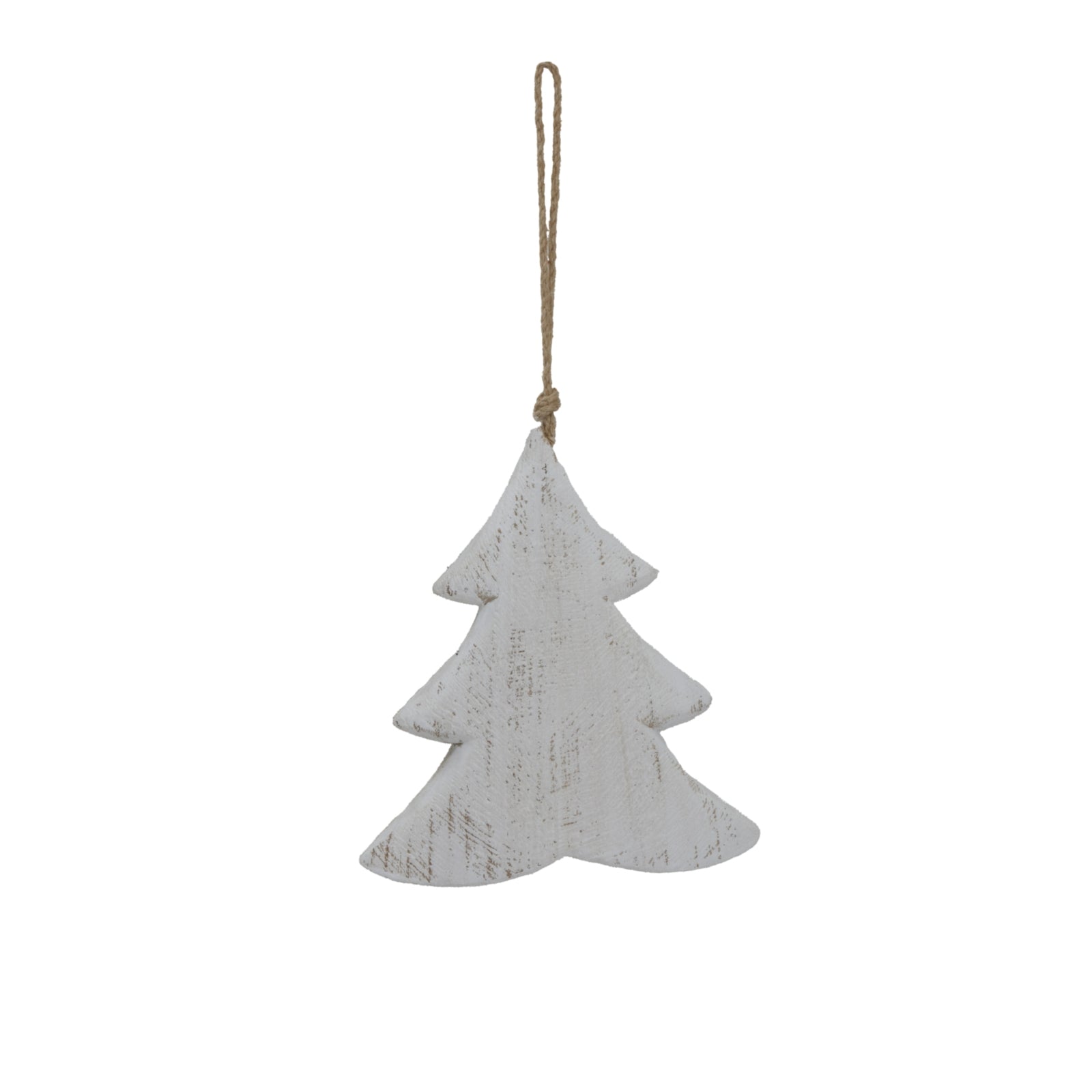 Large Whitewashed Rustic Hanging Tree - Christmas Baubles from the Quanta Home collection.