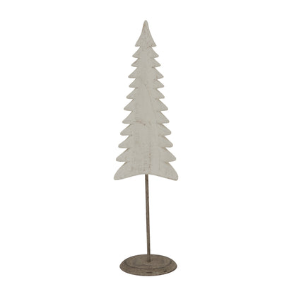 Whitewashed Tall Tree On Stand - Christmas Room Decorations from the Quanta Home collection.