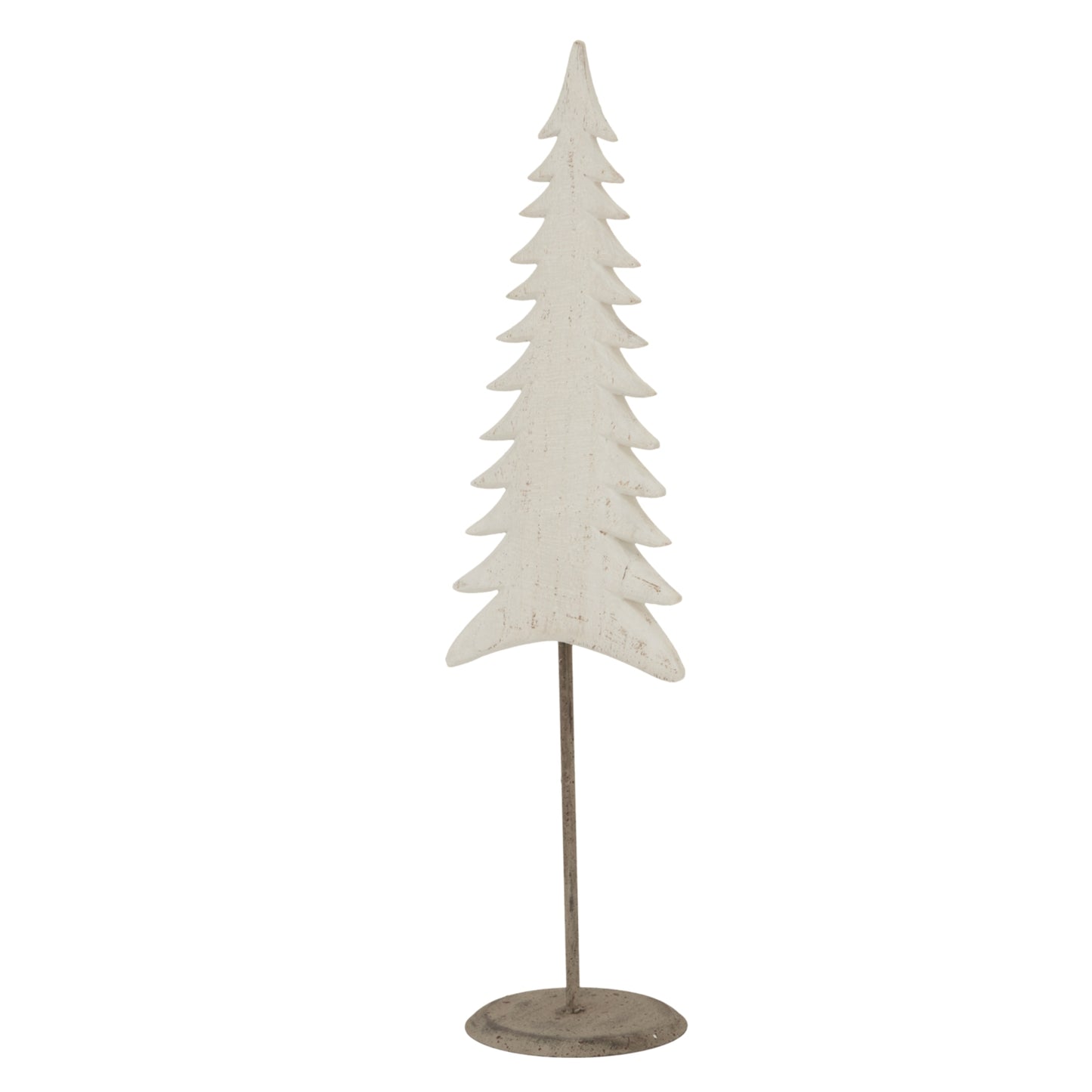 Medium Whitewashed Tall Tree On Stand - Christmas Room Decorations from the Quanta Home collection.