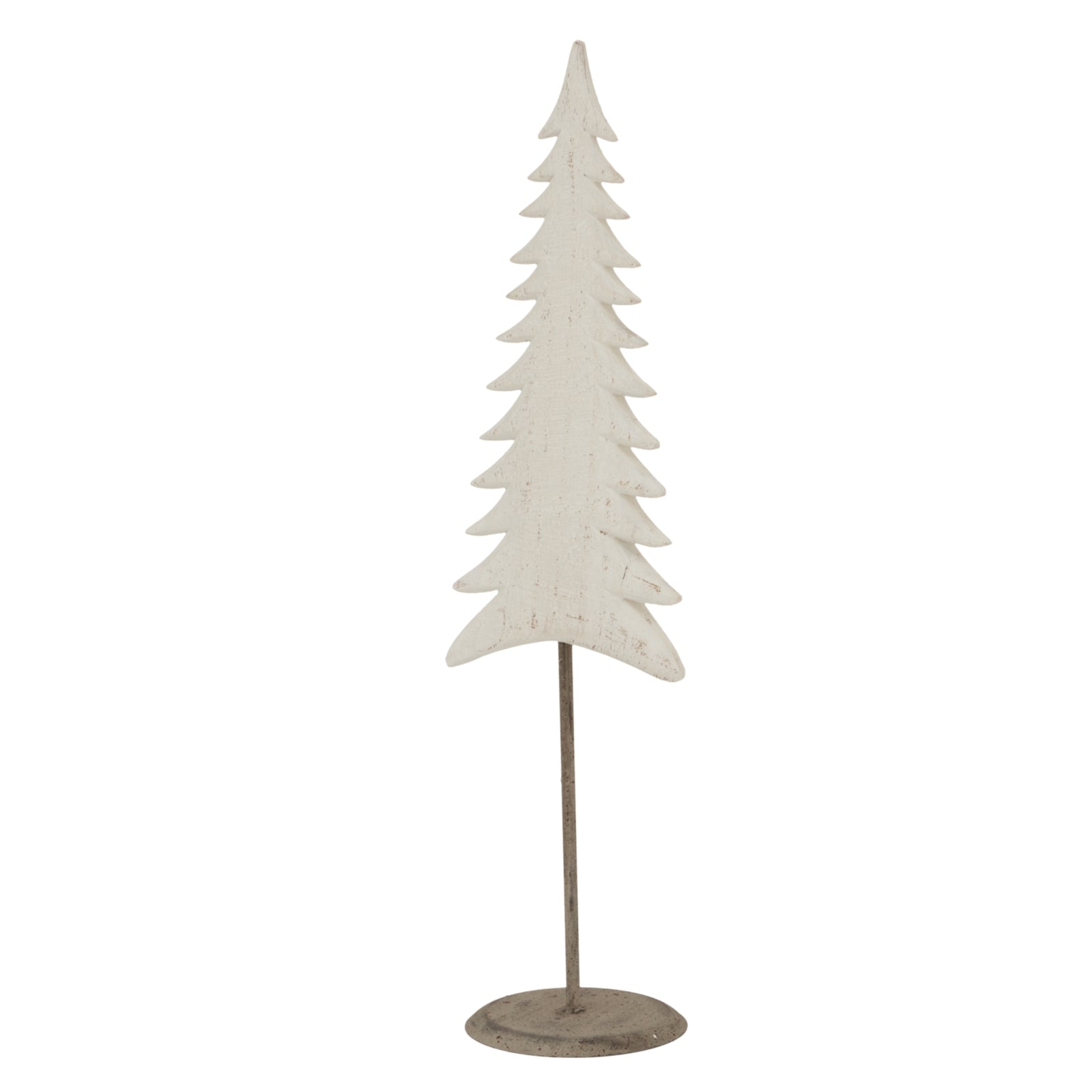 Medium Whitewashed Tall Tree On Stand - Christmas Room Decorations from the Quanta Home collection.