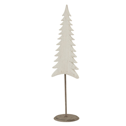 Medium Whitewashed Tall Tree On Stand - Christmas Room Decorations from the Quanta Home collection.