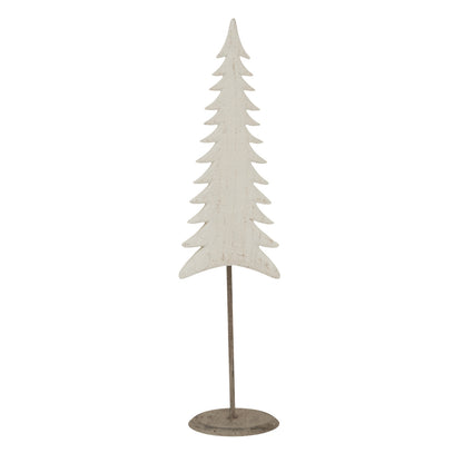 Medium Whitewashed Tall Tree On Stand - Christmas Room Decorations from the Quanta Home collection.