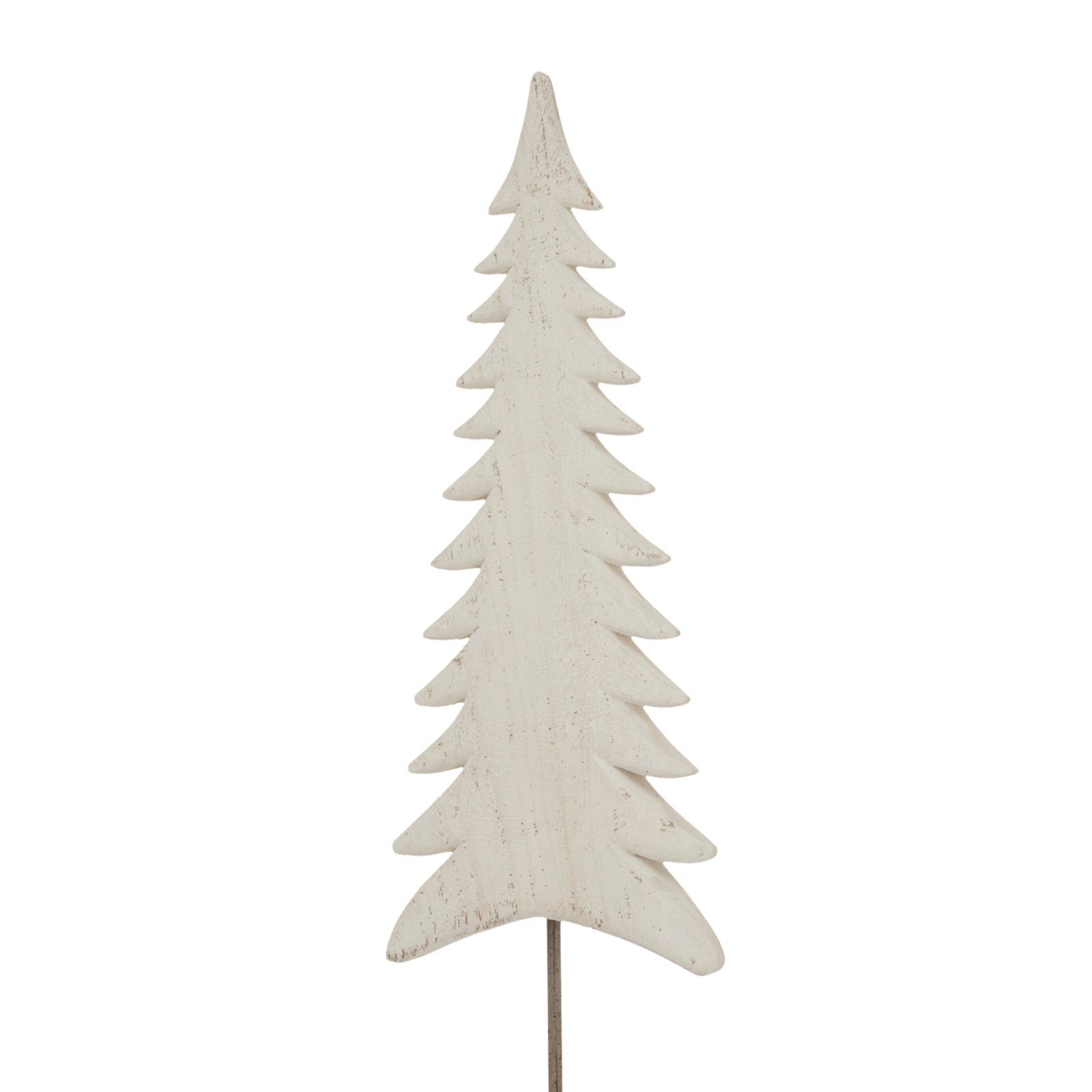 Large Whitewashed Tall Tree On Stand - Christmas Room Decorations from the Quanta Home collection.