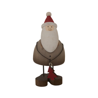 Rustic Santa With Tree Decoration - Christmas Room Decorations from the Quanta Home collection.