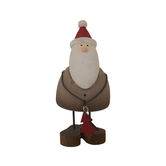 Rustic Santa With Tree Decoration - Christmas Room Decorations from the Quanta Home collection.