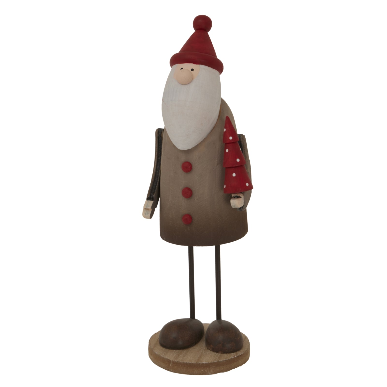 Large Rustic Tall Santa - Christmas Room Decorations from the Quanta Home collection.
