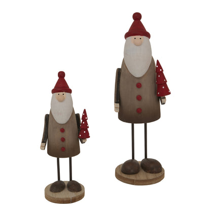 Large Rustic Tall Santa - Christmas Room Decorations from the Quanta Home collection.