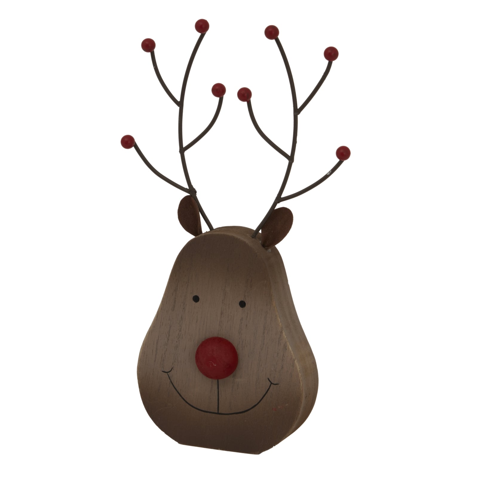 Rustic Standing Rudolf Decoration - Christmas Room Decorations from the Quanta Home collection.