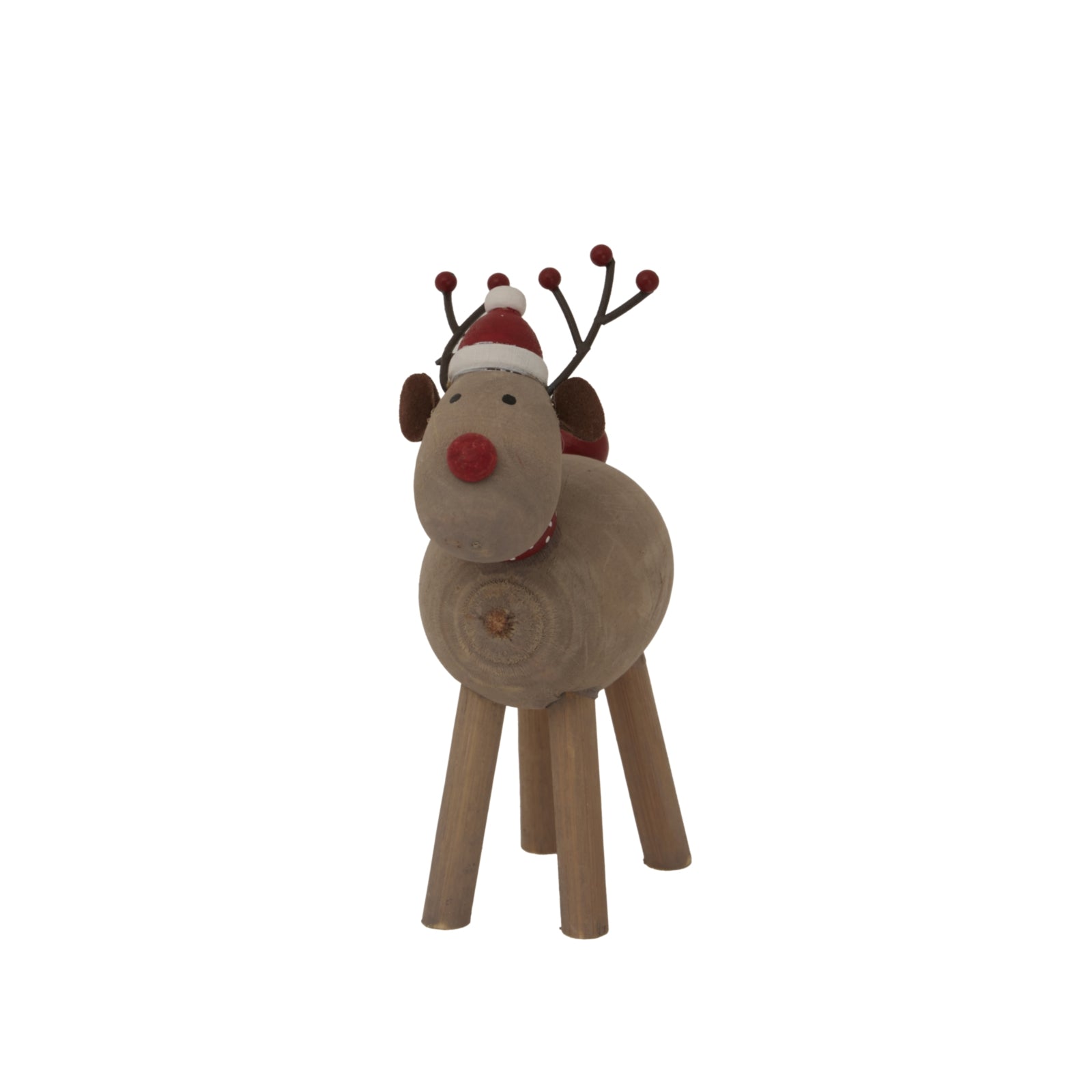 Rustic Rudolf With Hat - Christmas Room Decorations from the Quanta Home collection.