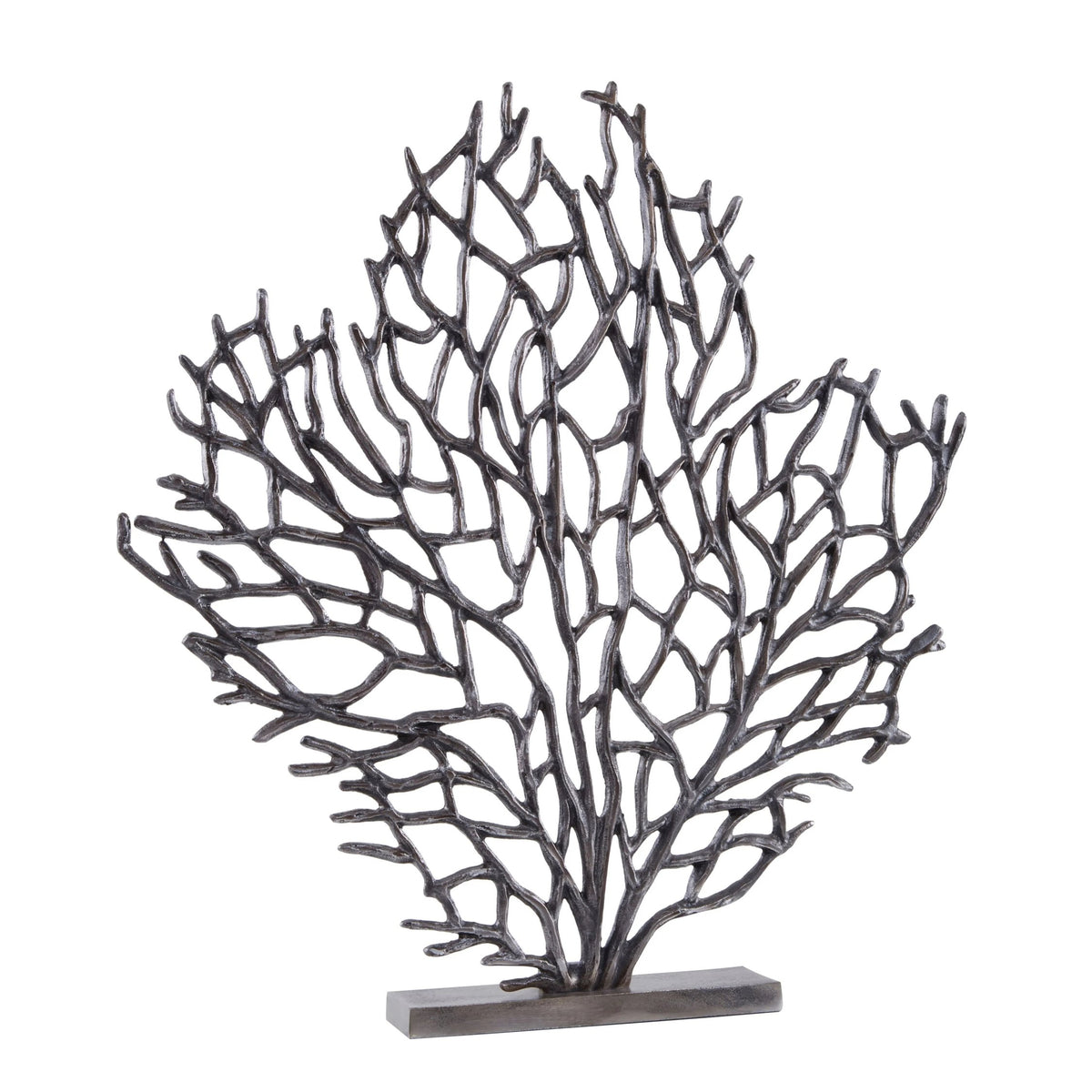Link Large Black Nickel Finish Coral Sculpture