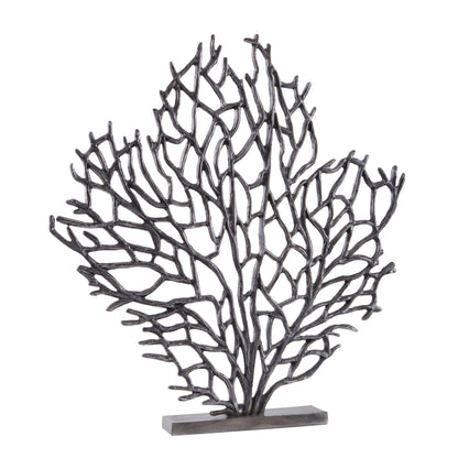 Link Large Black Nickel Finish Coral Sculpture