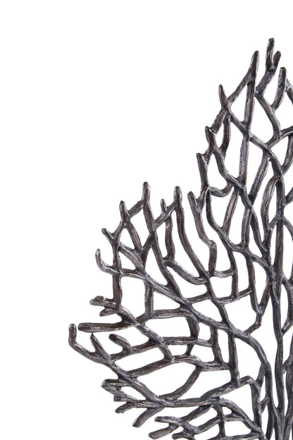 Link Large Black Nickel Finish Coral Sculpture