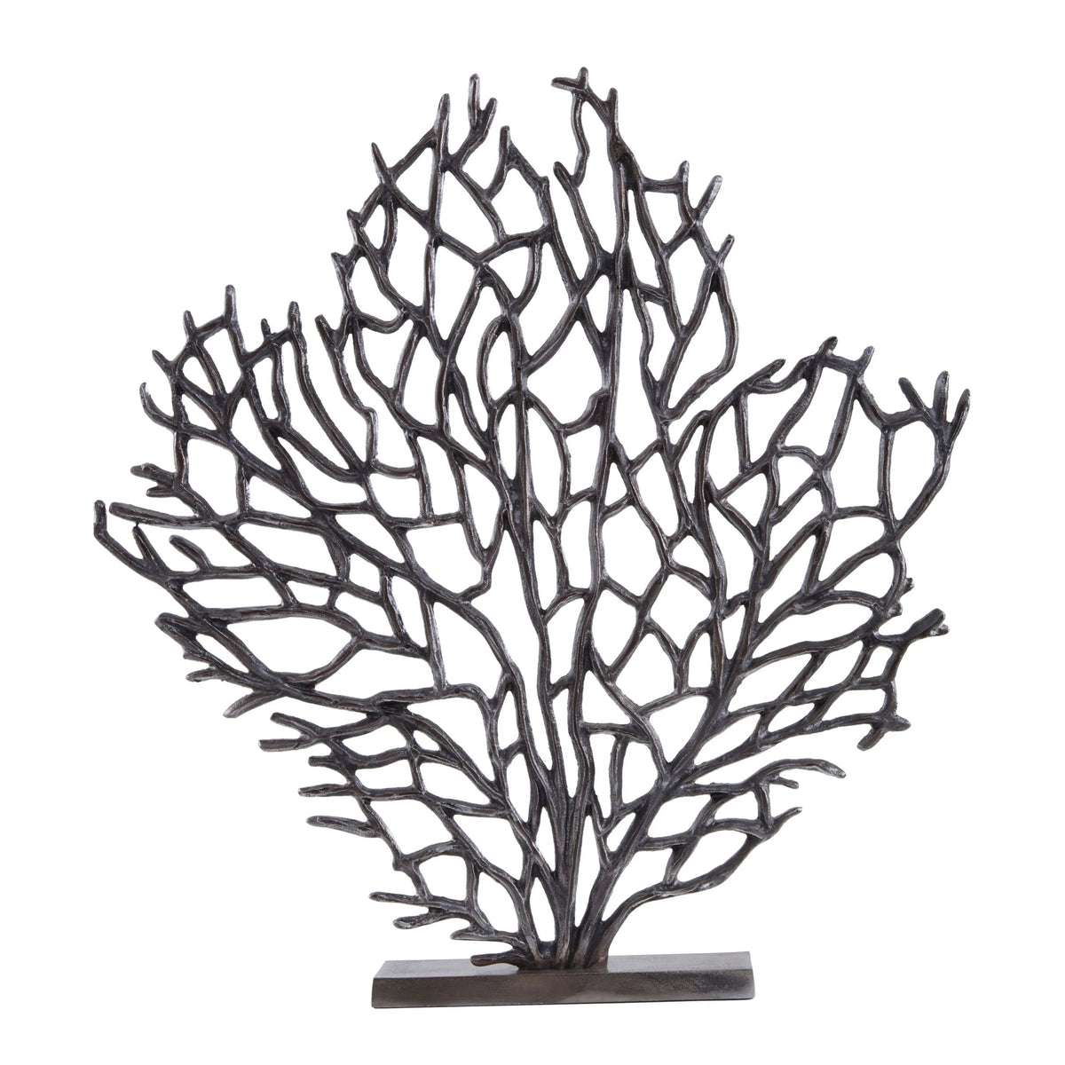 Link Large Black Nickel Finish Coral Sculpture