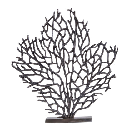 Link Large Black Nickel Finish Coral Sculpture