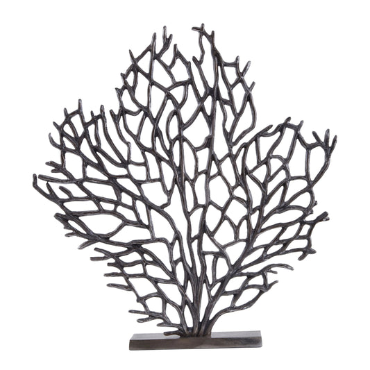 Link Large Black Nickel Finish Coral Sculpture