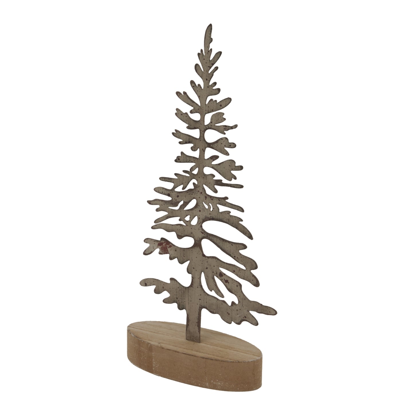 Rustic Silhouette Tree On Stand - Christmas Room Decorations from the Quanta Home collection.