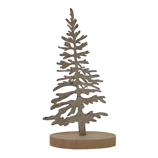 Large Rustic Silhouette Tree On Stand - Christmas Room Decorations from the Quanta Home collection.