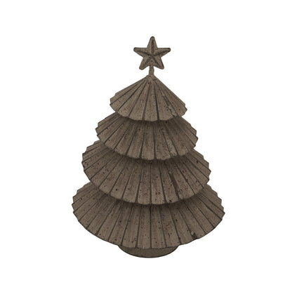 Rustic Metal Layered Tree With Star - Christmas Room Decorations from the Quanta Home collection.
