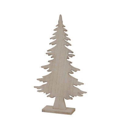 Medium Natural Rustic Tree On Stand - Christmas Room Decorations from the Quanta Home collection.