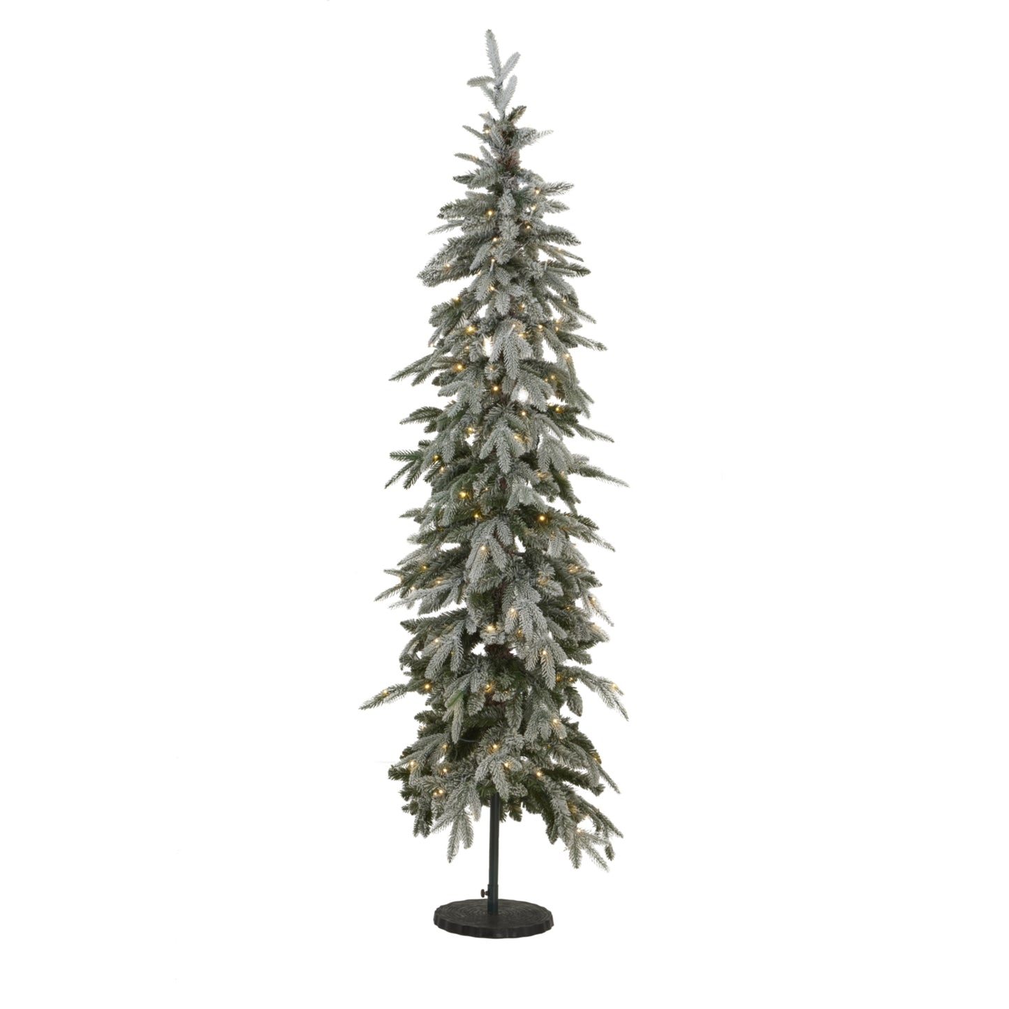 Slim Snowy Woodland Pre-Lit 200 Led Christmas Tree - Christmas from the Quanta Home collection.