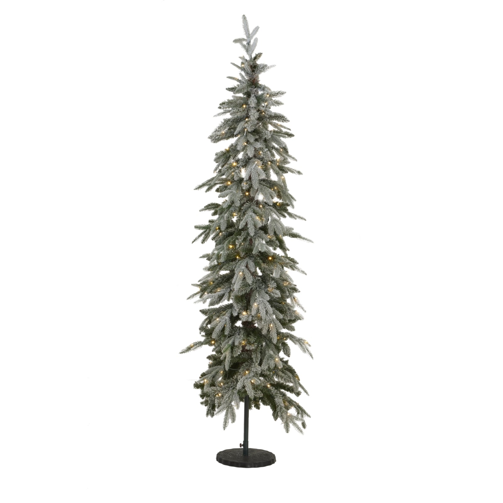 Slim Snowy Woodland Pre-Lit 200 Led Christmas Tree - Christmas from the Quanta Home collection.