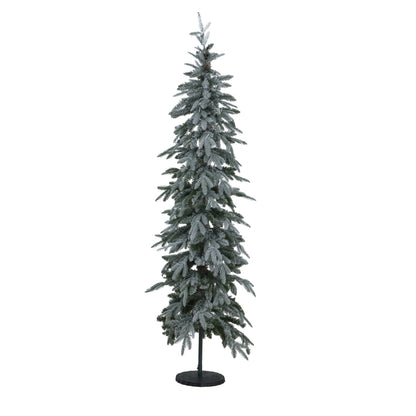 Slim Snowy Woodland Pre-Lit 200 Led Christmas Tree - Christmas from the Quanta Home collection.