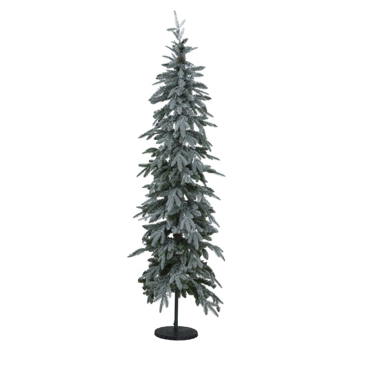 Slim Snowy Woodland Pre-Lit 200 Led Christmas Tree - Christmas from the Quanta Home collection.